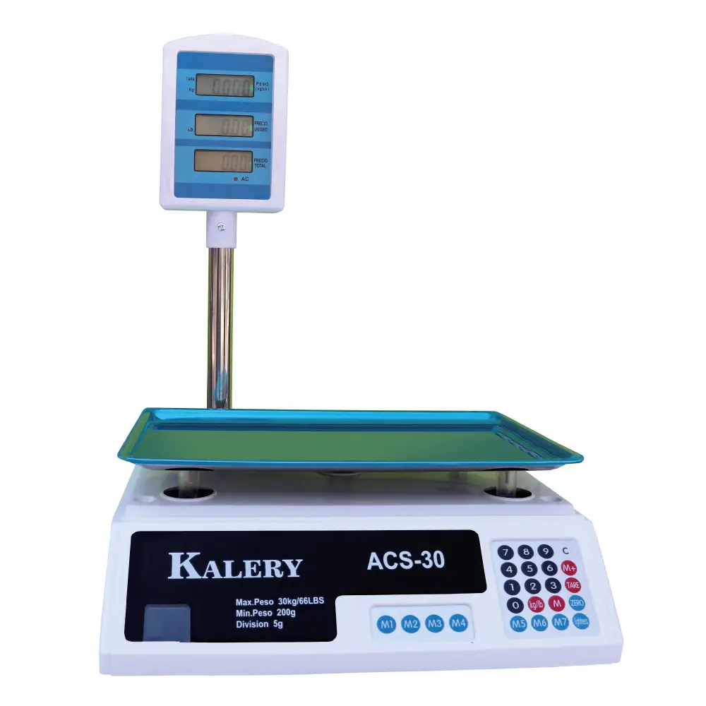 Balanza Comercial Kalery ACS-G de 30 Kilos